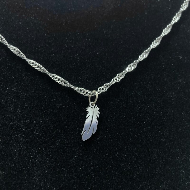 Silver Feather Necklace