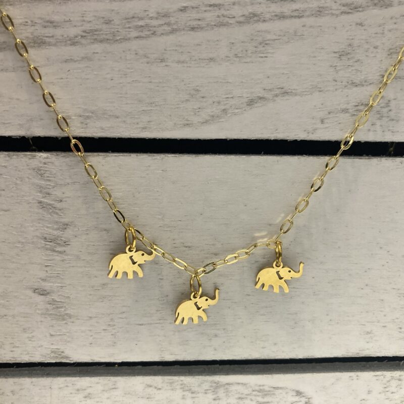 Three Elephants Necklace - Image 3