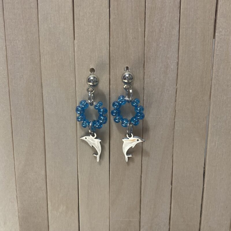 Bubble Dolphin Earrings - Image 2